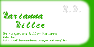 marianna willer business card